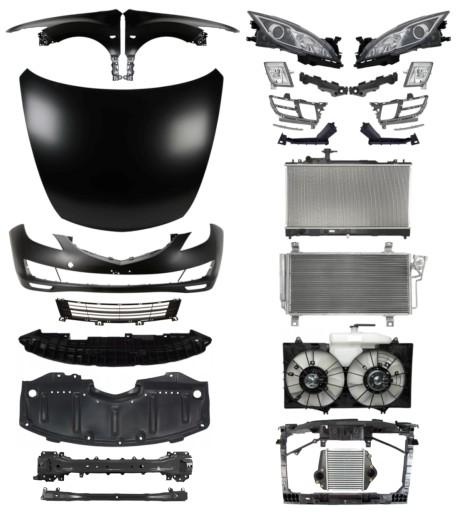 4590 - Mazda 6 07-10 Ремень капота, бампера и крыла КОМПЛЕКТ ДЕТАЛЕЙ