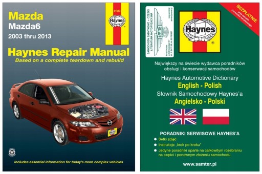 Mazda 6 USA (2003-2013) Haynes керівництво по ремонту + БЕЗКОШТОВНО 24 години