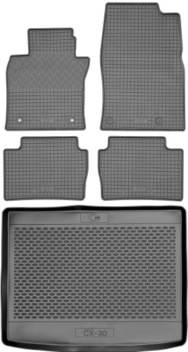 Mazda CX-30 SUV 2019 - Коврики резиновые + коврик в багажник