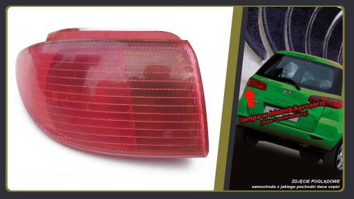 Mazda II 2 DY Фонарь задний ЛЕВЫЙ в крыле, кузов оригинал HELLA