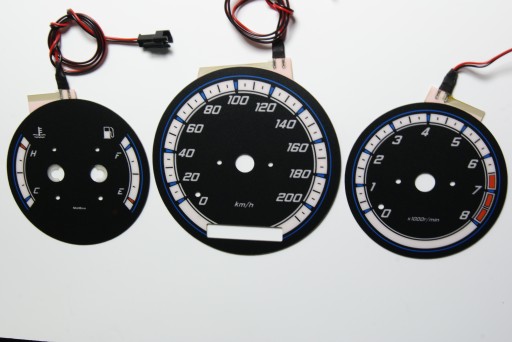 Циферблаты Mazda MPV, часы-счетчики INDIGLO MoMan