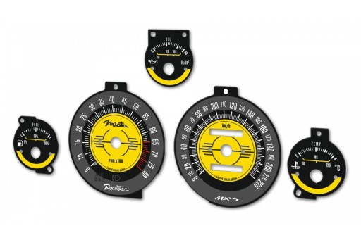 Циферблаты одометра Mazda MX-5 с узором INDIGLO 3 MoMan