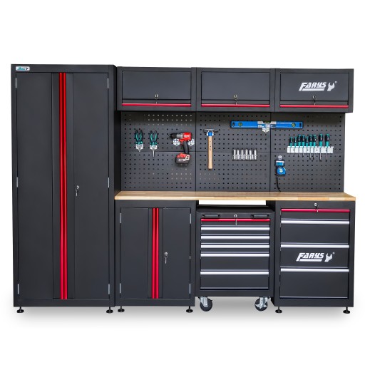 Гаражні меблі Шафа, шафа під майстерню, підвал, гараж, 14 елементів