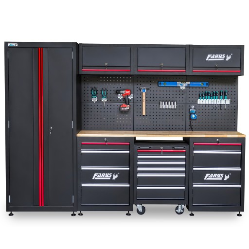 Гаражні меблі Шафа книжкова з ящиками для майстерні, гаража, підвалу