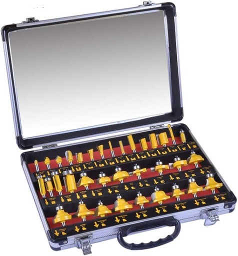 Набор фрез Meccion, 35 предметов с хвостовиком 1/2 дюйма