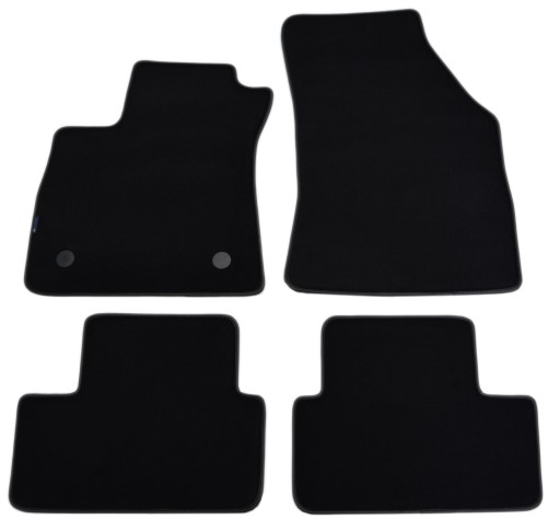 Megane IV Estate 2016 р.в Чорні велюрові килимки - Platinum.