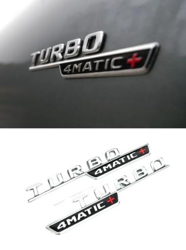 Mercedes AMG TURBO 4MATIC + боковые эмблемы хром