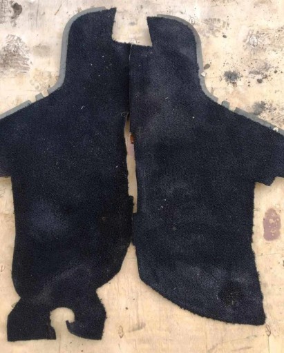 LEP1569 - Mercedes-Benz W123 1980 бекони оббивка тунелю Чорний L і P