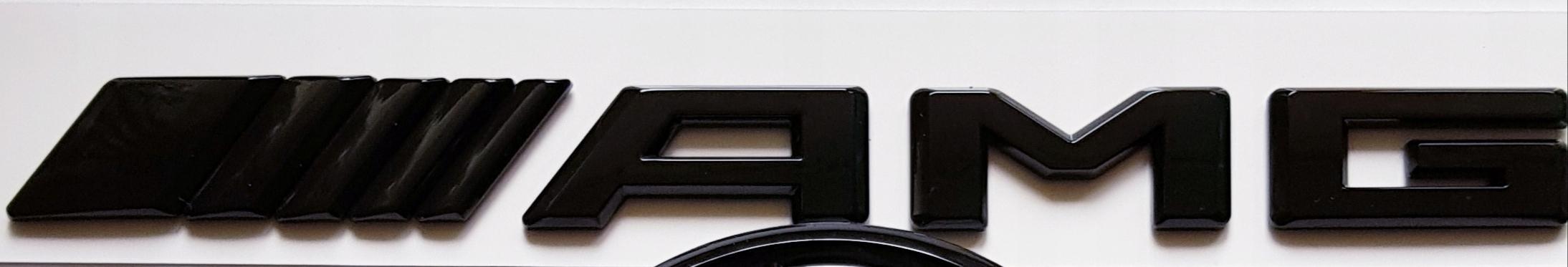 Mercedes C E A CLA GLA C63 черный значок AMG