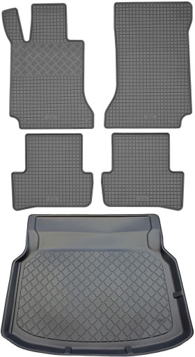 Mercedes C-Class W204 SD 2007-2014 SET - Коврик в багажник + коврик для ног