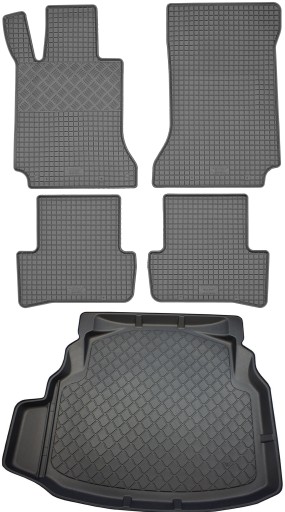 Mercedes C-Class W204 SD 2007-2014 SET - Коврик в багажник + коврик для ног