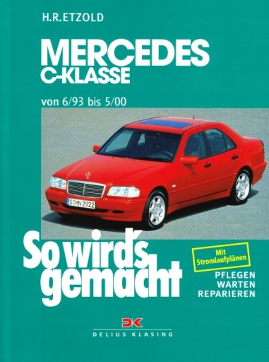 Керівництво по ремонту Mercedes C W202 бензин (1993-2000) німецькою мовою 24 години