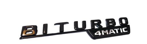 Mercedes C43 GLC43 E43 черные эмблемы Turbo AMG