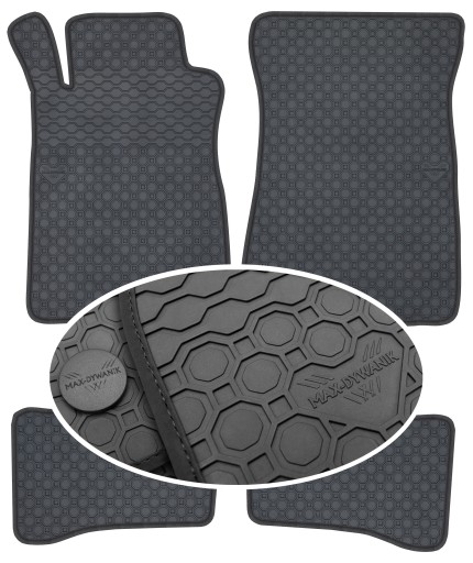 Mercedes CLK A208 Cabrio 97-02 гумові килимки PrimeLiner - Чорні