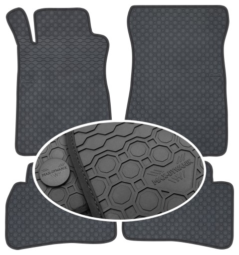 Mercedes CLK C208 CP 1997-2002 гумові килимки PrimeLiner - Чорні