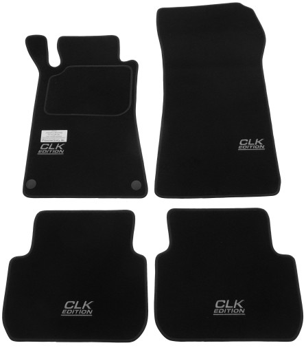 Mercedes CLK W209 02-09 велюровые коврики + HAFTx4