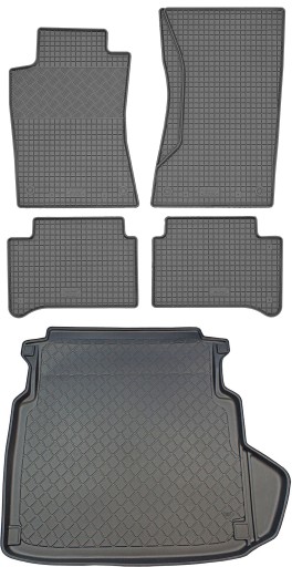 Mercedes E-Class W211 2002-2009 КОМПЛЕКТ - Коврик в багажник + коврик для ног