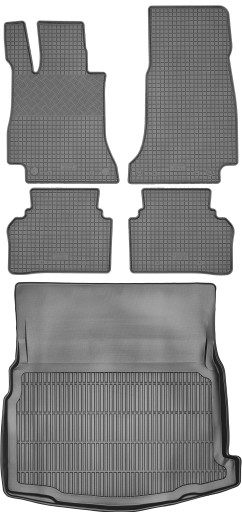 Mercedes E-Class W213 Sedan 2016 - КОМПЛЕКТ - Коврики + коврик в багажник