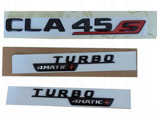 Mercedes эмблемы CLA45 s черная вспышка AMG