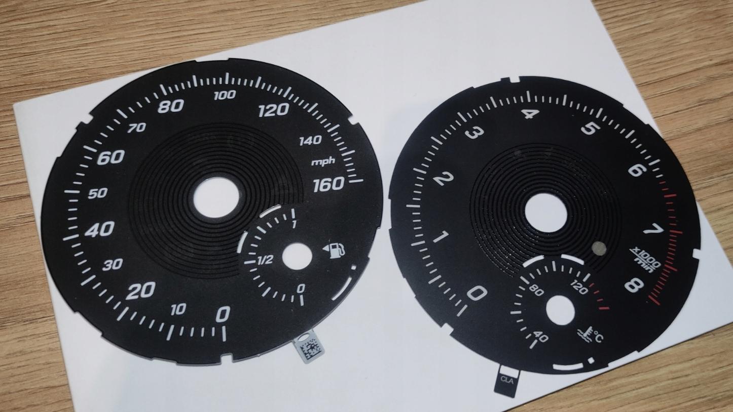 Mercedes GLA CLA диски одометра в MPH