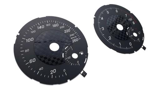 Mercedes GLA CLA dials with mph design 3