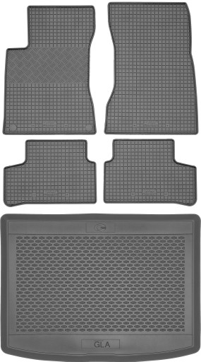 Mercedes GLA H247 Crossover 19 - Коврики резиновые + коврик в багажник
