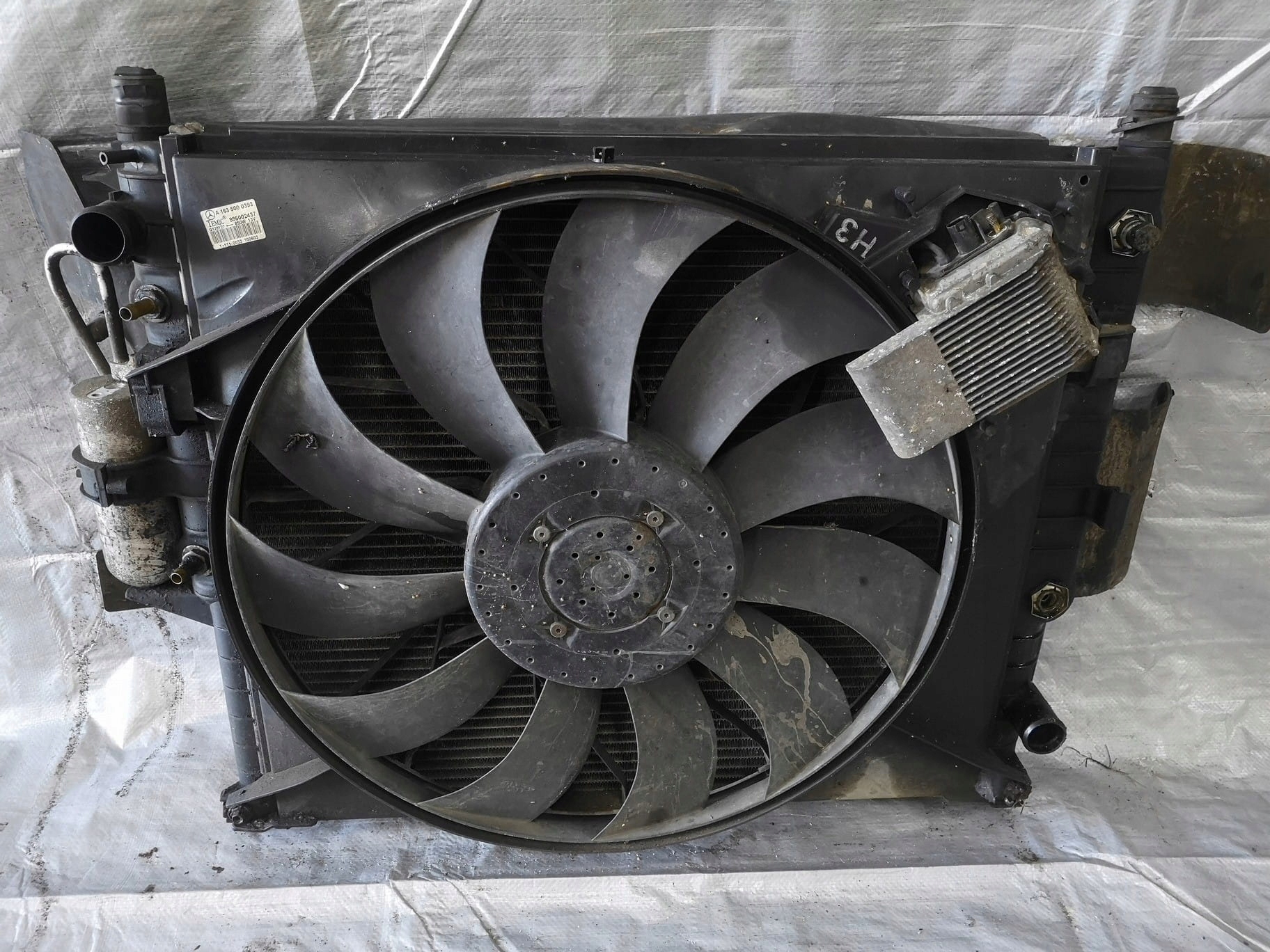 Mercedes ML W163 5.0 вентилятор радіатора