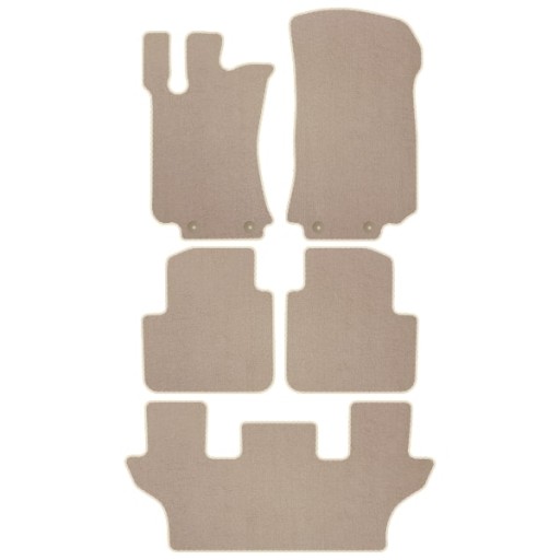 Mercedes R V251 2005 - 2013 Коврики велюровые 7-местные БЕЖЕВЫЙ PREM