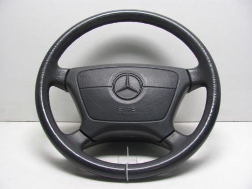 Mercedes R129 W124 Серый кожаный руль с подушкой безопасности