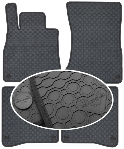 Mercedes S-Class X222 Maybach 2014-2020 гумові килимки PrimeLiner - Чорні