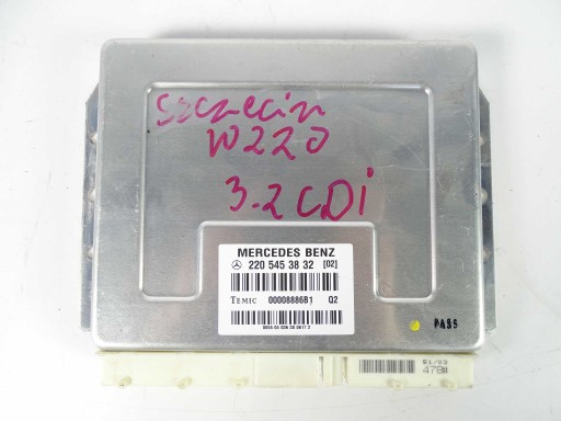 A2205453832 - Mercedes S class W220 модуль подвески AIRMATIC