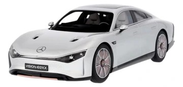 Mercedes Vision EQXX, Showcar МОДЕЛЬ 1:18 срібляста алюмінієва балка