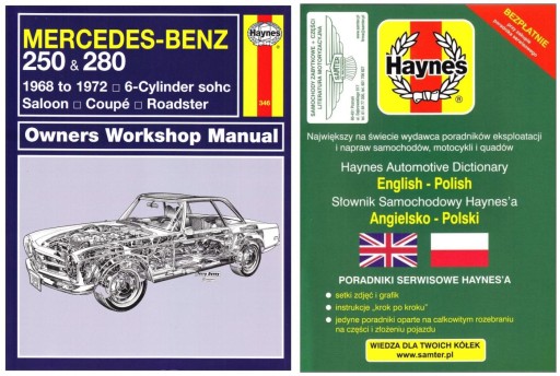 Керівництво по ремонту Mercedes W113 280SL Pagoda (1968-1972) Haynes + БЕЗКОШТОВНО 24 години