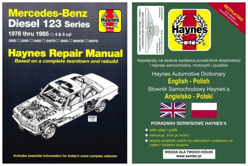 Mercedes W123 дизель 200D 220D 240D 300CD (76-85) инструкция по ремонту + БЕСПЛАТНО 24 часа