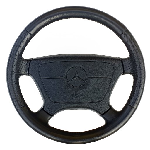 Кожаный руль Mercedes W210, кожаная спортивная подушка безопасности, подушка для аксессуаров