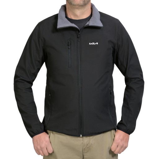 Куртка мужская софтшелл Kia, черная, размер XL
