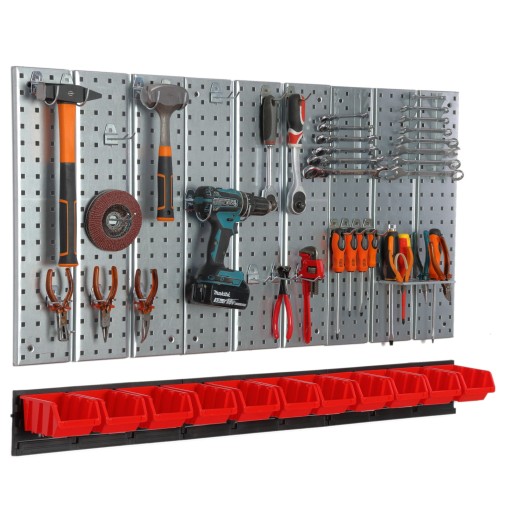 Інструментальна дошка металевої майстерні з 11 кюветами