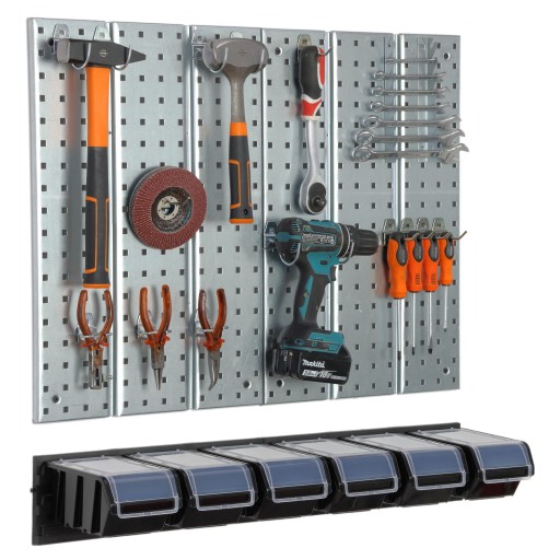 Металева майстерня інструментальна дошка з 6 лотками