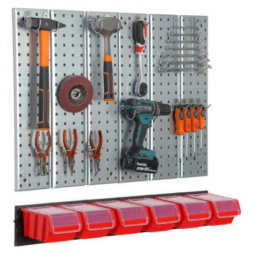 Металева майстерня інструментальна дошка з 6 лотками