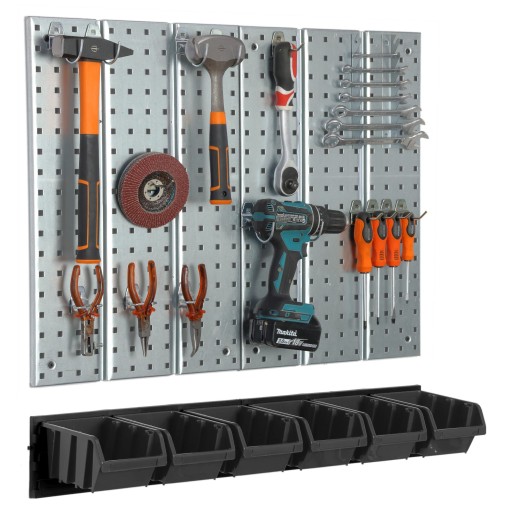 Металева майстерня інструментальна дошка з 6 лотками