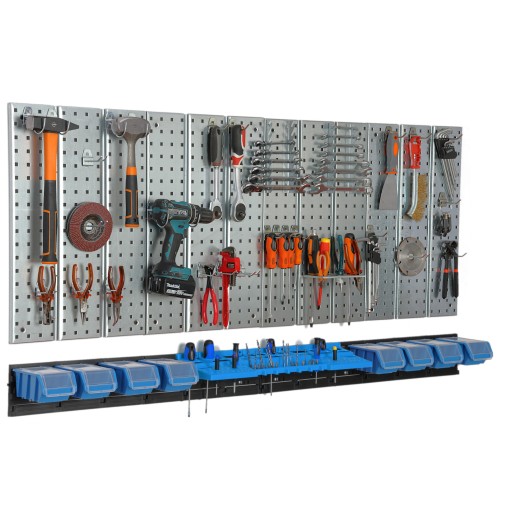 Металева дошка для інструментів, стіна майстерні