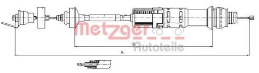 11.2198 - Metzger 11.2198 тяга, управління зчепленням