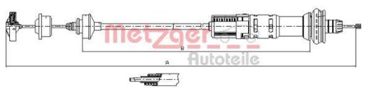 11.3058 - Metzger 11.3058 тяга, управління зчепленням