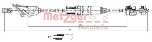 11.3215 - Metzger 11.3215 тяга, управління зчепленням