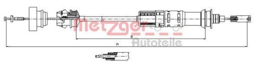 11.3921 - Metzger 11.3921 тяга, управління зчепленням