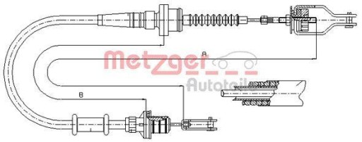 18.0071 - Metzger 18.0071 тяга, управління зчепленням