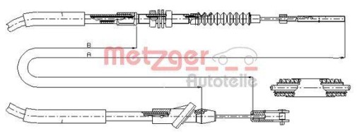 18.6103 - Metzger 18.6103 тяга, управління зчепленням