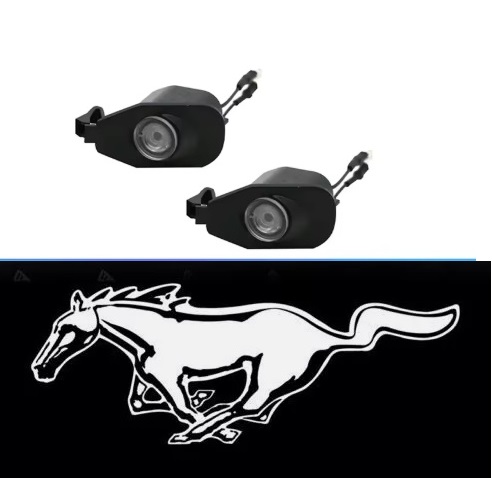 Mi-Parts FORD MUSTANG 2013-2022 LED LOGO 3D HD проектори в дзеркала ХІТ