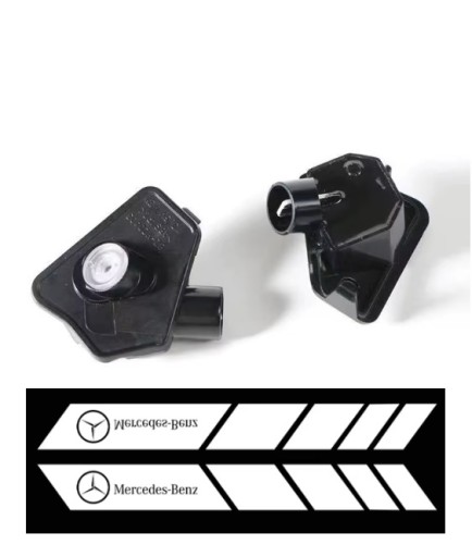Mi-Parts MERCEDES BENZ AMG LED LOGO 3D HD проектори в дзеркала HIT 2 шт MB