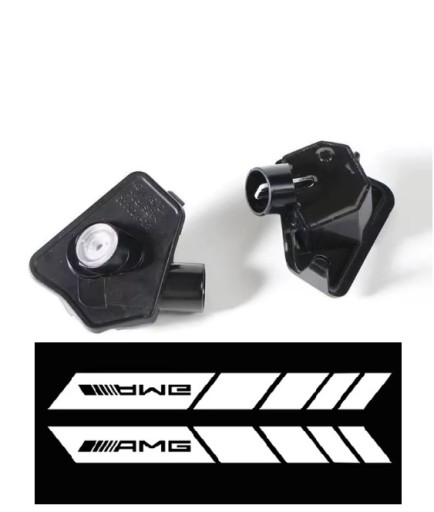 Mi-Parts MERCEDES BENZ AMG LED LOGO 3D HD проектори в дзеркала ХІТ 2 шт г